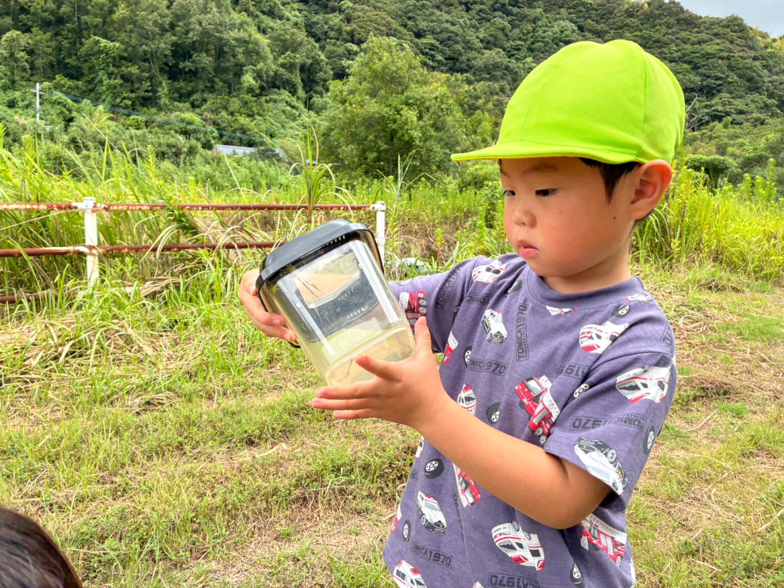 散歩・虫探しの様子 ①